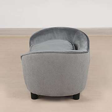 Buy Stylish Pet Sofa Bed for Small Dogs and Cats (Light Gray)