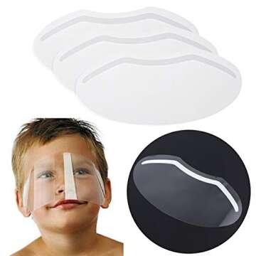 LWBTOSEE Clear Disposable Face Shield for Safe Haircuts, Hair Styling