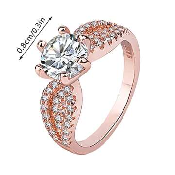 iLH Multicolor Silver Engagement Ring - Adjustable Size 7