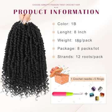 Passion twist hair 12 inch 8 packs