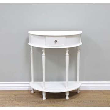 Elegant Frenchi Furniture Table with Drawer - Perfect for Small Spaces