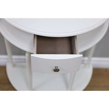 Compact Frenchi Furniture Table with Drawer for Small Spaces