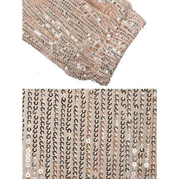 Sparkly Sequin Wide Leg Pants for Women - ALLUMK