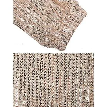 Sparkly Sequin Wide Leg Pants for Women - ALLUMK