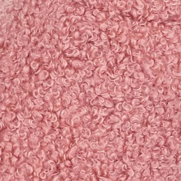 HomeTop Women's Fuzzy Curly Fur Memory Foam Loafer Slippers Bedroom House Shoes with Polar Fleece Lining (7-8, Pink)