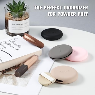 FERYES Silicone Powder Puff Holder for Travel and Makeup