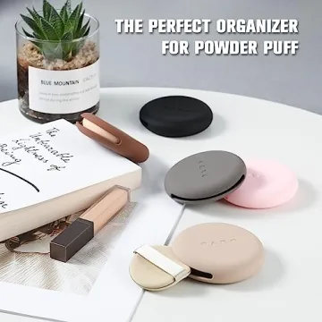 FERYES Silicone Powder Puff Holder for Travel and Makeup