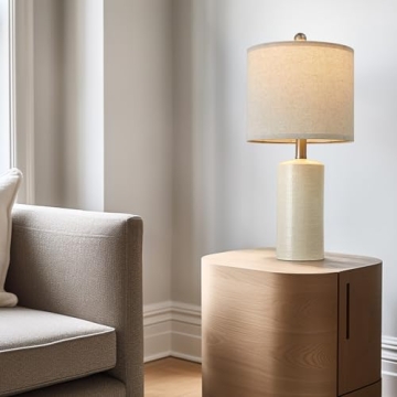 G-SAFAVA 20.25" Ceramic Table Lamps Set - Modern Elegance