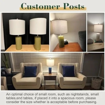 G-SAFAVA 20.25" Ceramic Table Lamps Set - Modern Elegance