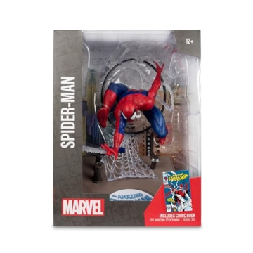 McFarlane Spider-Man 1:6 Scale Figure with Comic and Scene