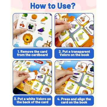 Walenced Busy Book for Toddlers 3-5, Preschool Toddler Learning Activities Book, Educational Montess...