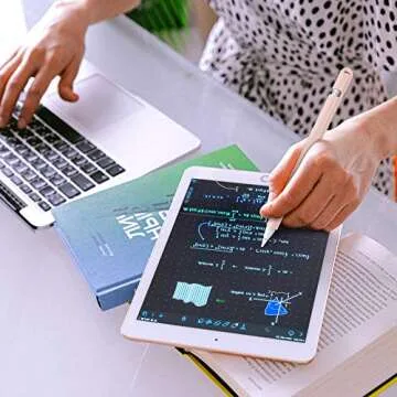 Fintie Silicone Sleeve Compatible with Apple Pencil 1st Generation, Ultra Light Pen Skin Case Cover Soft Protective Pencil Grip Holder with 2 Nib Covers & Cable Adapter Tether, Pink Sand