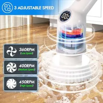 Adjustable Electric Spin Scrubber for Effortless Cleaning