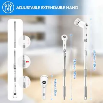 Adjustable Electric Spin Scrubber for Effortless Cleaning