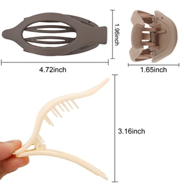 ATODEN Flat Hair Clips for Thick and Thin Hair - 3Pcs