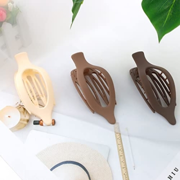 ATODEN Flat Hair Clips for Thick and Thin Hair - 3Pcs