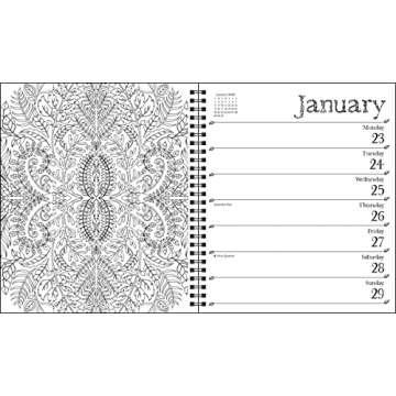 Johanna Basford 12-Month Coloring Weekly Planner 2023