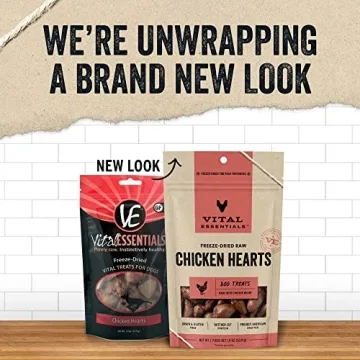 Vital Essentials Freeze-Dried Raw Chicken Heart Dog Treats
