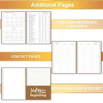 2024-2025 Planner - JUL 2024 - JUN 2025, Academic Planner 2024-2025, 6.3" x 8.4", Academic Planner, Planner 2024-2025 with Hardcover, Brown, Tabs