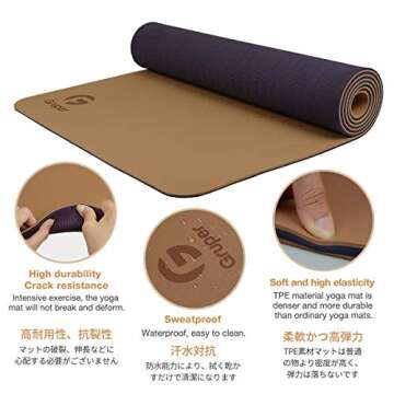 Eco-Friendly Non Slip Yoga Mat with Carrying Strap