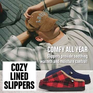 Lucky Brand Boys Micro Suede Clog Slippers, Non Slip Rubber Sole Warm Fuzzy Fluffy House Shoes, Kids Indoor Outdoor Clogs, Tan, Size 6