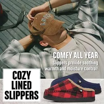 Lucky Brand Boys Micro Suede Clog Slippers, Non Slip Rubber Sole Warm Fuzzy Fluffy House Shoes, Kids Indoor Outdoor Clogs, Tan, Size 6