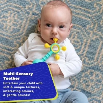 Mobi Gumlii Rattle & Teether Toy for Babies 0-6 Months