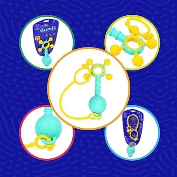 Mobi Gumlii Rattle & Teether Toy for Babies 0-6 Months
