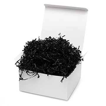 McFleet 2 LB Black Crinkle Cut Paper Shred for Gifts