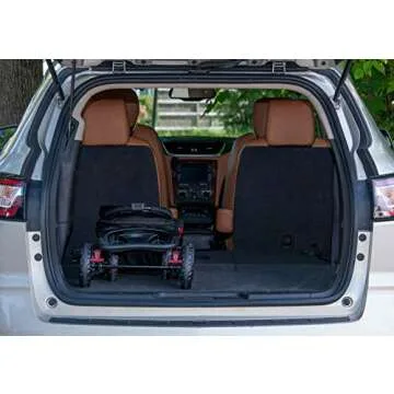 Pet Gear No-Zip Happy Trails Lite Pet Stroller for Cats/Dogs, Zipperless Entry, Easy Fold with Removable Liner, Safety Tether, Storage Basket + Cup Holder, 3 Colors