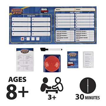Spin Master Family Feud Big Buzzer Game, Amazon Exclusive “Buzz in” with The Electronic Buzzer Board Game for Hilarious Family Fun, Ages 8 and up