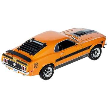 Maisto 1:18 Special Edition 1970 Ford Mustang Mach 1, Orange, 1:18 Scale