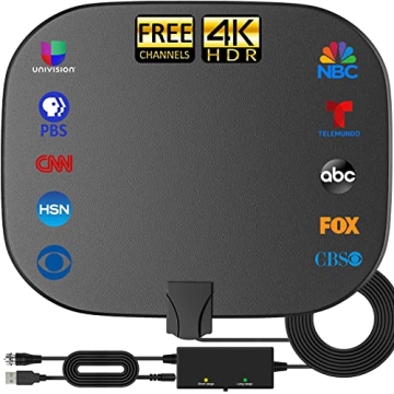 Usyolitv 2023 Digital TV Antenna - 450 Miles Range, 4K 1080p, No Monthly Fees