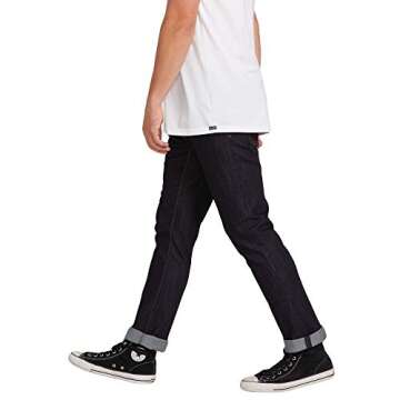 Volcom Vorta Slim Fit Stretch Denim Jeans for Men