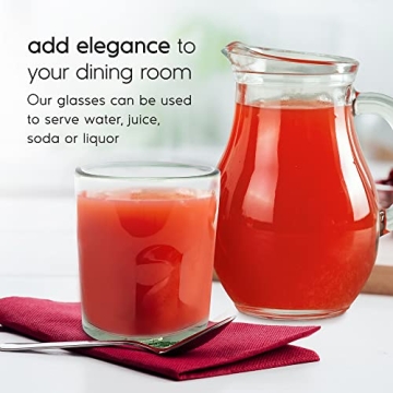 MexHandcraft Clear Blown Tumbler Glasses Set of 6