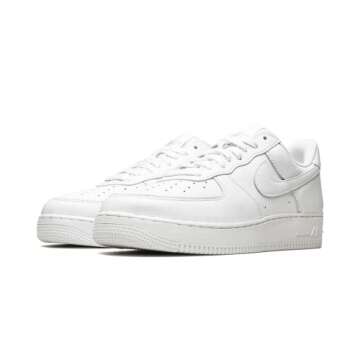 Nike Mens Air Force 1 Low Sneaker, Adult, White/White, 11 M US