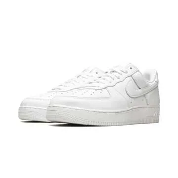 Nike Mens Air Force 1 Low Sneaker, Adult, White/White, 11 M US