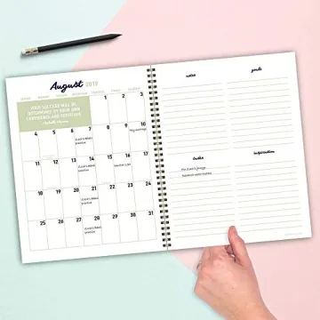 Abstract Art Painting Daily Weekly Monthly 2020 Planner