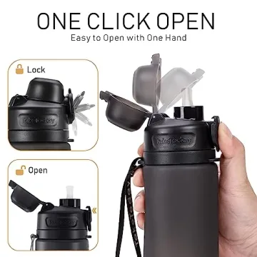TakeToday Collapsible Water Bottle - Lightweight & Leak-Proof
