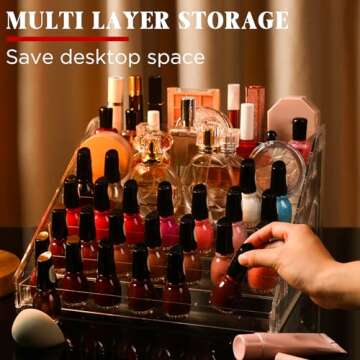 Jetec Acrylic Organizer for Sunglasses and Nail Polish