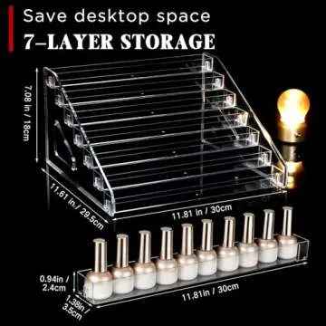 Jetec Acrylic Organizer for Sunglasses and Nail Polish