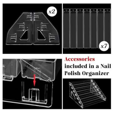 Jetec Acrylic Organizer for Sunglasses and Nail Polish