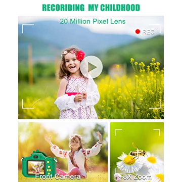 Upgrade 1080P HD Kids Camera for Ages 3-8