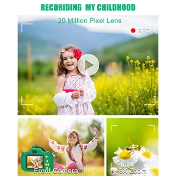 Upgrade 1080P HD Kids Camera for Ages 3-8