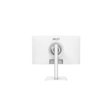MSI Modern MD241PW, 24" Monitor, 1920 x 1080 (FHD), IPS, 75Hz, TUV Certified Eyesight Protection, 5ms, HDMI, USB C, Tilt, Swivel, Height Adjustable, Pivot, White