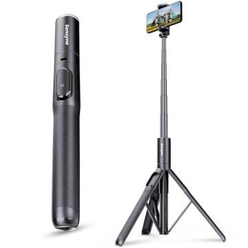 Sensyne 68" Phone Tripod & Selfie Stick, Lightweight All in One Phone Tripod Integrated with Wireles...
