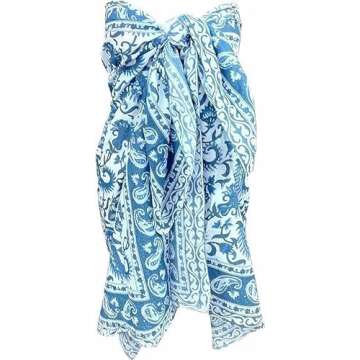 Fikimos Cotton Hand Block Print Sarong For Women
