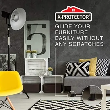 Felt Furniture Sliders for Hardwood Floors X-PROTECTOR 16 PCS