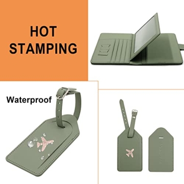 Melsbrinna RFID Passport Holder Secure Travel Wallet Set