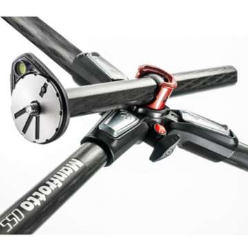 Manfrotto 055 3-Section Carbon Fiber Tripod with Horizontal Column